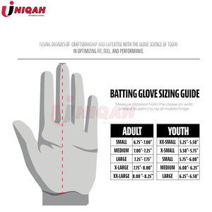 ถุงมือตีเบสบอลหนังสำหรับป้องกันมือดีไซน์โลโก้ตามสั่ง - Product Image 5