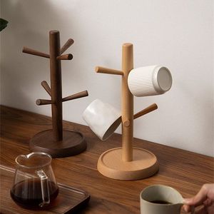 Wholesale Factory Price Traditional Non-folding Multifunction Wood Glass Stand Home Decorative Pine Wooden Wine Glass Holder - Product Image 6