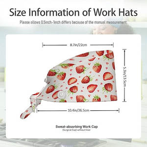 หมวกพยาบาลสำหรับทีมแพทย์หมวกพยาบาลทนทานสำหรับชายและหญิงในโรงพยาบาลหรือห้องแล็บ - Product Image 4