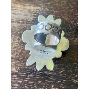 Alex Sanchez Royston <b>Turquoise</b> Sterling Silver Adjustable Vintage <b>Ring</b> - Product Image 5