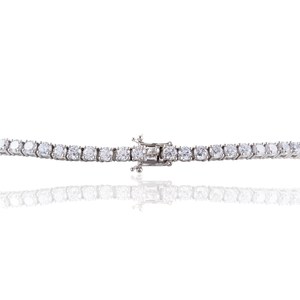 Cadena de Tenis de Plata de Ley 925 con Certificación IGI de Lujo, Joyería Fina de Alta Calidad, Estilo Hip Hop, Moissanita, Joyería Unisex para Bodas - Product Image 2
