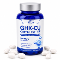 SYC BIO GHK-CU Peptide de Cuivre 300 µg Gélules Quotidiennes Bien-être 120 Gélules Marque Privée OEM ODM Prix Usine Vente en Gros