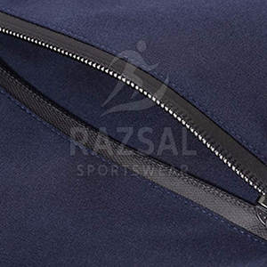 Chaqueta de bombardero informal con cuello levantado y cremallera para hombre, prendas de vestir exteriores transpirables de secado rápido impermeables de invierno, poliéster de diferentes colores - Product Image 5