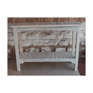 Modern Reclaimed <b>Wood</b> Console Table Private Label Wooden Hallway Furniture for Home Office Living Room and Outdoor Use - Product Image 1