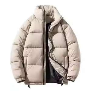 Custom Casual Puffer <b>Jacket</b> <b>for</b> Plus Size Men <b>Women</b> Breathable Down Style with Zipper Closure Windproof Feature <b>for</b> Winter 2026 - Product Image 4