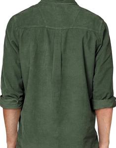 Camisas de cordón informales para hombre 100% algodón transpirable y antiarrugas ODM Supply Método de tejido de punto teñido liso - Product Image 2