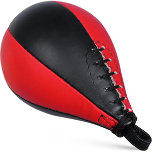 Boxe professionnelle poire vitesse balle gonflable pivotant poinçonnage sac d'entraînement en cuir robuste Logo personnalisé pour exercice à domicile de gymnastique - Product Image 4