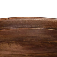 Mesa de Comedor Redonda Moderna de Madera Maciza, Muebles de Lujo para Sala de Estar y Dormitorio, Ligera