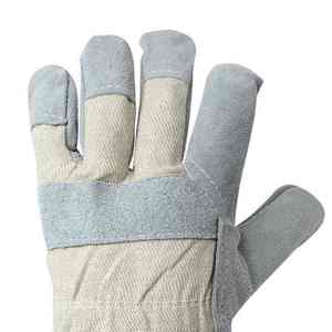 Gants de travail de sécurité stériles résistants aux déchirures anti-chimiques PROTEXA INDUSTRIES ZO-0083 de haute qualité Double paume en cuir de vachette fendu - Product Image 3
