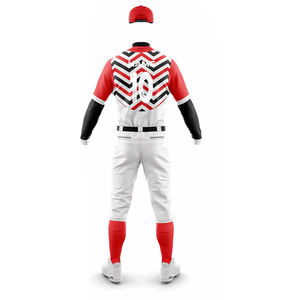 Uniforme de Béisbol Personalizado de Alta Calidad PUFFIN SPORTS, Transpirable, con Cuello en V, de Secado Rápido, 100% Poliéster, Conjunto de Jersey y Pantalones para Aficionados - Product Image 4
