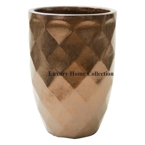 Juego de 3 macetas de decoración para exteriores e interiores con logotipo y tamaño personalizado de 3 macetas recubiertas de polvo de Color negro de Metal resistente de la mejor calidad - Product Image 5