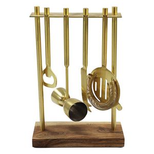 Juego de Herramientas de Barra de Acero Inoxidable Moderno Diseñado para Mejorar la Eficiencia de la Preparación de Cócteles y la Estética del Bar - Product Image 4