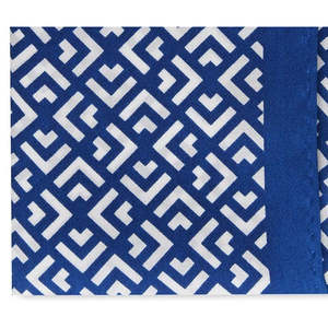 Fazzoletto da taschino Alfani da uomo in seta navy con motivo geometrico, formato regolare, sciarpa quadrata e fazzoletto da naso - Product Image 3