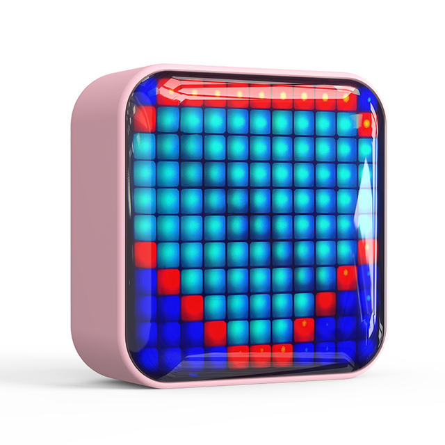 TWS Pixel LED Lights Strong Bass Wireless Music Playback Bluetooth Speaker