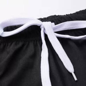 Haute qualité hommes été tenue décontractée ensemble couleur unie lavé à l'acide T-Shirt & Shorts 100% coton contraste couleur - Product Image 5