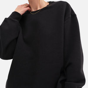 Women's Oversized Fleece Sweatshirt Customized Logo with Pockets Plus Size Wholesale Winter Wear - Product Image 3