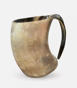 Haute Qualité Viking Corne De Vin Tasse Europe-Style Sculpté Buffalo Ox Corne Agate Chaude Tendance Animal Style Café Tankard Décoration - Product Image 2
