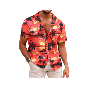 Summer <b>Man</b> Clothes Hawaiian Print Set <b>Men's</b> Shorts <b>Shirt</b> Casual <b>Beach</b> Short Sleeve Two Piece Sets <b>Beach</b> <b>Men's</b> <b>Shirts</b> - Product Image 5