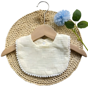 Bavaglini in pizzo di garza da ragazza con volant comoda <span class=keywords><strong>Bandana</strong></span> impermeabile con stampa grembiule per dentizione - Product Image 4