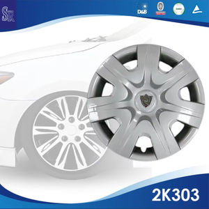 Enjoliveurs de roue ABS 15 pouces Shinny Silver SR Brand Model 2K303 avec fils - Product Image 2