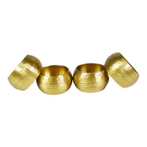 Design élégant rond de serviette en métal couleur or pour cuisine restaurant maison mariage décoration hôtel bureau vaisselle - Product Image 5