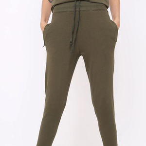 Moda mejor precio algodón hecho mujeres Casual Joggers/diseño de su propio liso mujeres Casual pantalón para la venta - Product Image 1