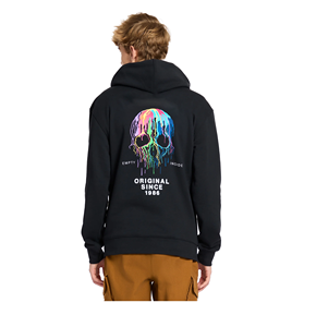 OEM Custom Logo Design Men's Regular Fit 100% Cotton Fleece Pullover <b>Hoodies</b> <b>Black</b> Color for Winter Custom Graphics Printed BD - Product Image 6