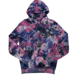 Haute qualité tie-dye à capuche personnalisé coton cravate teinture à capuche ensemble hommes cravate teinture à capuche Streetwear lourd français polaire - Product Image 3