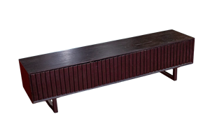 Meuble TV minimaliste moderne en bois de chêne massif Unité de divertissement avec rangement pour maison appartement pour meubles de salon - Product Image 4