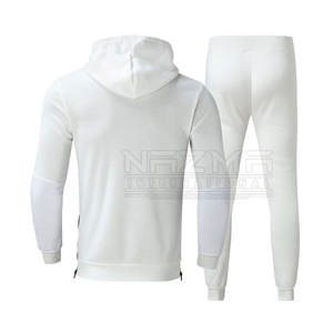 Conjunto de chándal deportivo de algodón 100% para hombre, de 2 piezas jersey con capucha, chaqueta, pantalones para correr para entrenamiento de invierno, ropa informal transpirable - Product Image 2