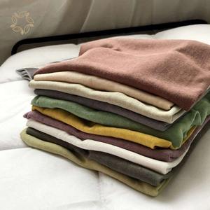 T-shirt décontracté d'entraînement uni à manches courtes pour homme en coton 100% de grande taille pour l'été - Product Image 5