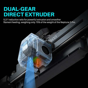 Kit de extrusor de cable flexible ensamblado (material plástico) para accesorios de impresora 3D Neptune 4 Pro - Product Image 6