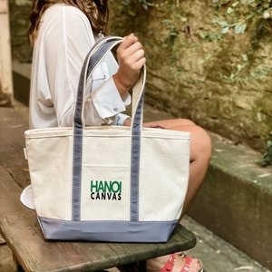 Tùy Chỉnh Văn Bản Thêu Tote Túi mỉa Mai Thuyền Vải Bãi Biển Trường Túi Cá Nhân Quà Tặng Với Logo Của Cô Bông Xử Lý Mua Sắm Túi - Product Image 3