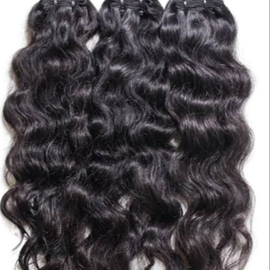Mèches de cheveux indiens Remy, tissage naturel, couleur naturelle, qualité cheveux Remy indiens - Product Image 1