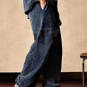 Professional Made Low Price Acid Wash <b>Trouser</b> OEM Service Custom Made Logo Design Men Acid Wash <b>Trouser</b> For Sale - Product Image 4