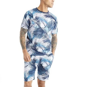 Conjunto de Pantalones Cortos Deportivos de Verano para Hombre, con Logotipo Personalizado, Transpirables, Estampados, de Dos Piezas, 100% Algodón de Alta Calidad, Más Vendidos - Product Image 4