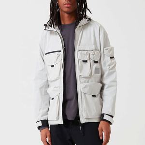 Cortavientos impermeable con logotipo personalizado para hombre, chaqueta de trabajo al aire libre, Deportes, a prueba de viento, elástica, de utilidad, para invierno - Product Image 3