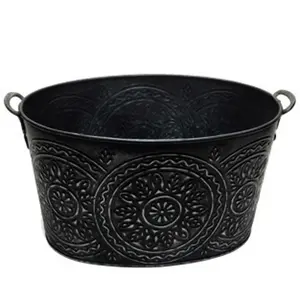 Trendy Zig Zag Edge Design Beer Tub Parfait pour servir des boissons froides à la maison Événements Fêtes et rassemblements d'Inde - Product Image 2