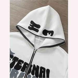 High Quality Cotton Zipper Hoodie Unisex Casual Streetwear - Product Image 5