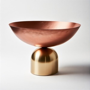 ชามอาหารตราหงอนสีทองทรงกลมออกแบบได้ตามต้องการสำหรับใช้ตกแต่งบ้านโรงแรมงานแต่งงาน - Product Image 1