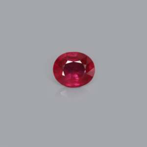 Pierre de lune arc-en-ciel facettée de 4,85 carats avec effet optique rouge-vert, taille ovale émeraude, hauteur de 8 mm, pierre précieuse créée en laboratoire - Product Image 1