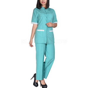 2024 uniformes d'hôpital de gommage d'infirmière de logo personnalisé ensembles de gommage médical faits à partir de tissu de toile - Product Image 3