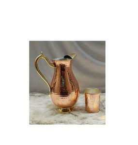 เหยือกน้ำทองแดงเหยือกทองแดงบริสุทธิ์พร้อมอายุรเวทประโยชน์ต่อสุขภาพสำหรับงานแฮนด์เมด - Product Image 1