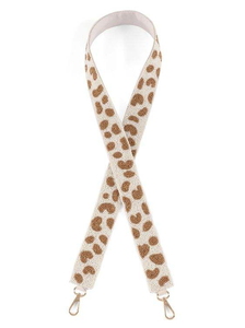 Correa de bolso de guitarra con cuentas de semillas correa de monedero bordada correa de bolso correa de cuentas hecha a mano correa de cuentas ajustable trabajo - Product Image 4