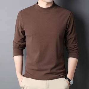 เสื้อยืดแขนยาวผ้ากำมะหยี่แบบเยอรมันสองด้านสำหรับฤดูใบไม้ร่วงและฤดูหนาวงาน OEM ออกแบบได้เอง - Product Image 3