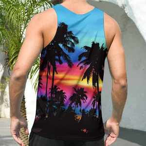 Men's Comfortable Breathable Knitted Tank Top Polyester/Cotton Quick Dry Wholesale Price - Product Image 2