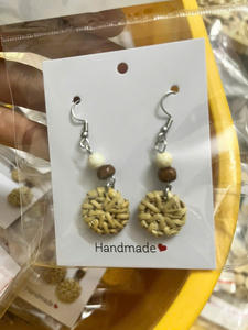 Boucle d'oreille en rotin radiant Boucle d'oreille en rotin de bohème pour dames Design léger pour les aventures d'été et les bijoux élégants en vrac - Product Image 6