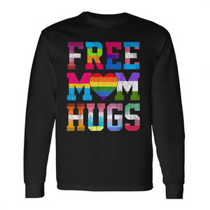 Camiseta de Manga Larga Gratis con Estampado de Abrazo de Mamá, Orgullo Transgénero, Lésbico, Gay, LGBT, Bandera del Arcoíris, Camiseta Promocional para el Mes del Orgullo - Product Image 2