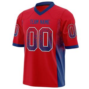 Maillot de football américain imprimé par sublimation pour homme Nouveau design Haut évacuant l'humidité à séchage rapide entièrement personnalisé pour les matchs et l'entraînement - Product Image 6