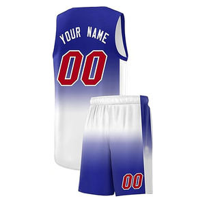 ชุดบาสเก็ตบอลแบบระเหิดสำหรับผู้ใหญ่เสื้อทีม100% ผ้าโพลีเอสเตอร์ออกแบบโลโก้ได้ตามต้องการขนาดใหญ่พิเศษ - Product Image 3